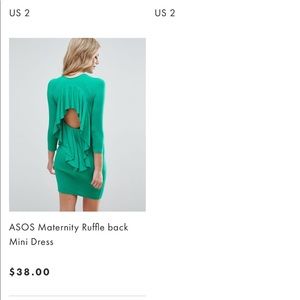 Ruffle back mini dress